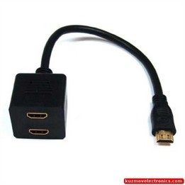 ПРЕХОД HDMI-1M/HDMI-2Ж