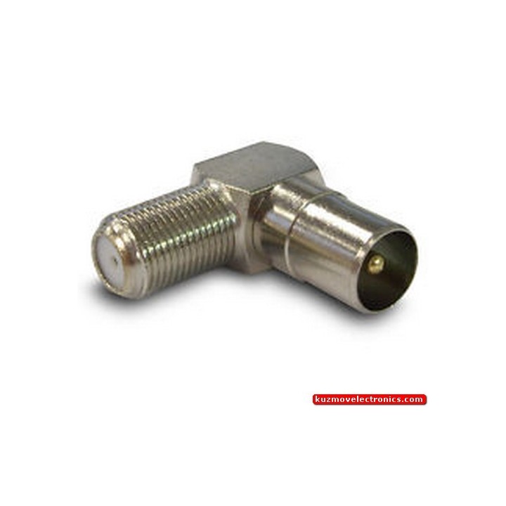 F005 TV PLUG METAL ANGLE 90DEG