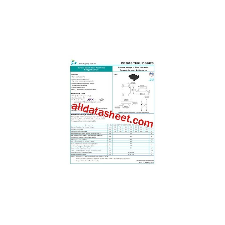 ГРЕТЦ DB206S-DC SMD