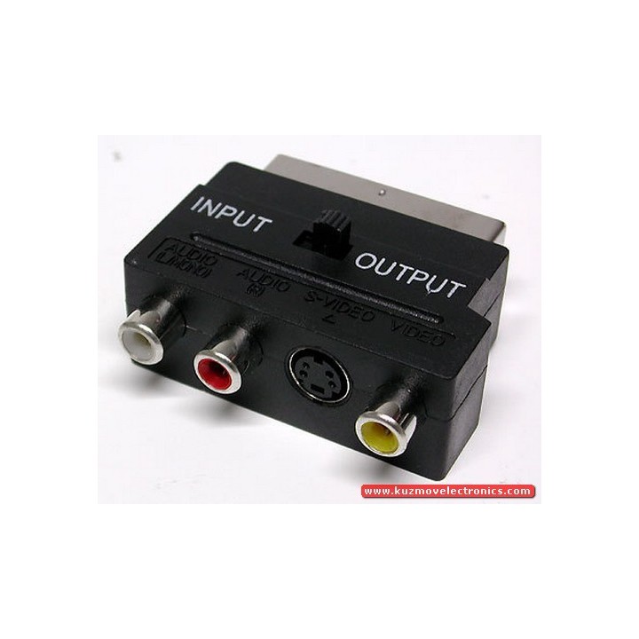ПРЕХОД SCART 56 SCART/RCA
