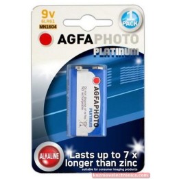 БАТЕРИЯ AGFAPHOTO 6LR61 9V-ALK