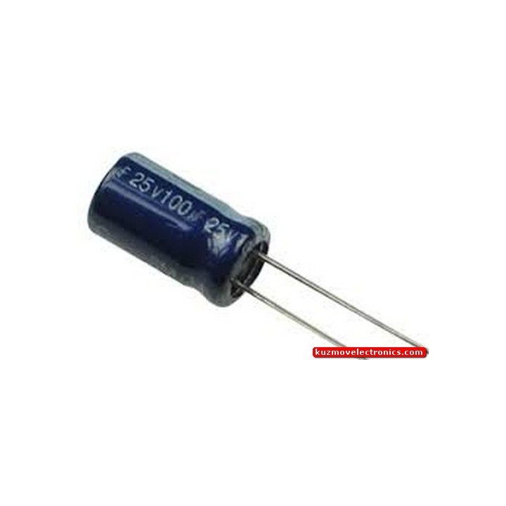C100MF/25V BH 105 DEG
