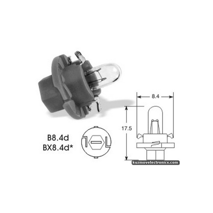 LAMP MF801 B8.4D 12V/1.2W