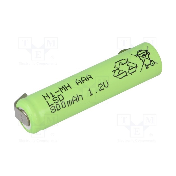 1.2V/800MAH ACCU-AAA800JJJ