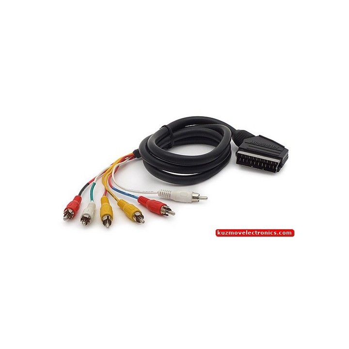 КАБЕЛ SCART/6RCA