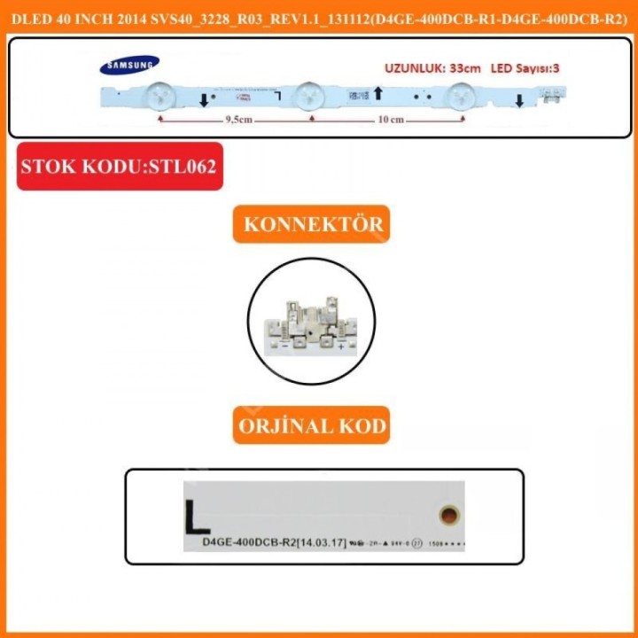 LED BACKLIGHT D4GE-400DCB-R1