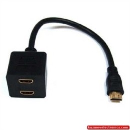 ПРЕХОД HDMI-1M/HDMI-2Ж