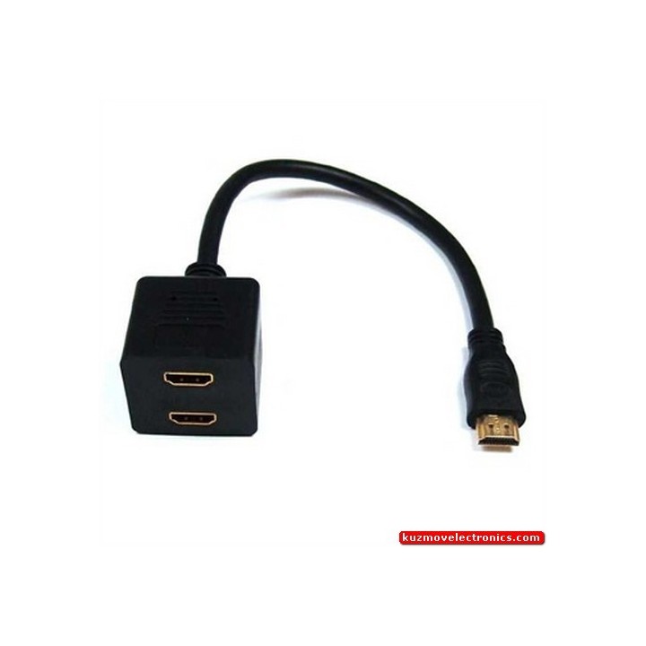 ПРЕХОД HDMI-1M/HDMI-2Ж