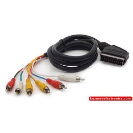 КАБЕЛ SCART/6RCA