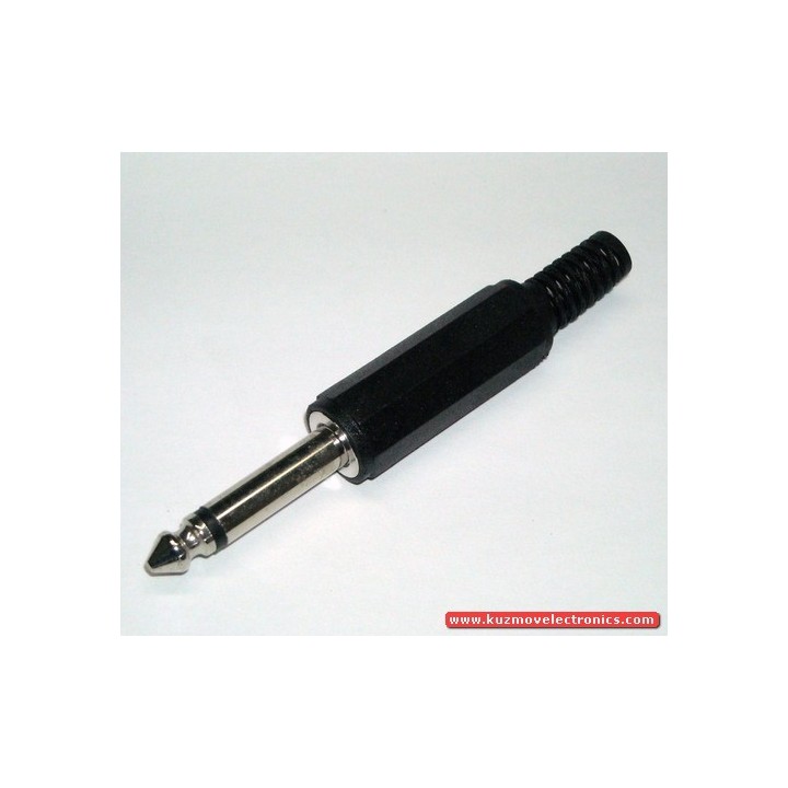JC-011 CONECTOR JACK 6.3MM PVC