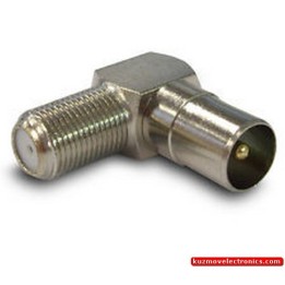 F005 TV PLUG METAL ANGLE 90DEG