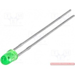СВЕТОДИОД L-7104GD 3MM GREEN