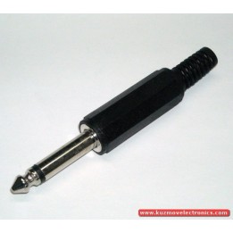 JC-011 CONECTOR JACK 6.3MM PVC