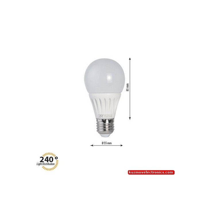 LED LAMP GLOBE E27/7W 2700K